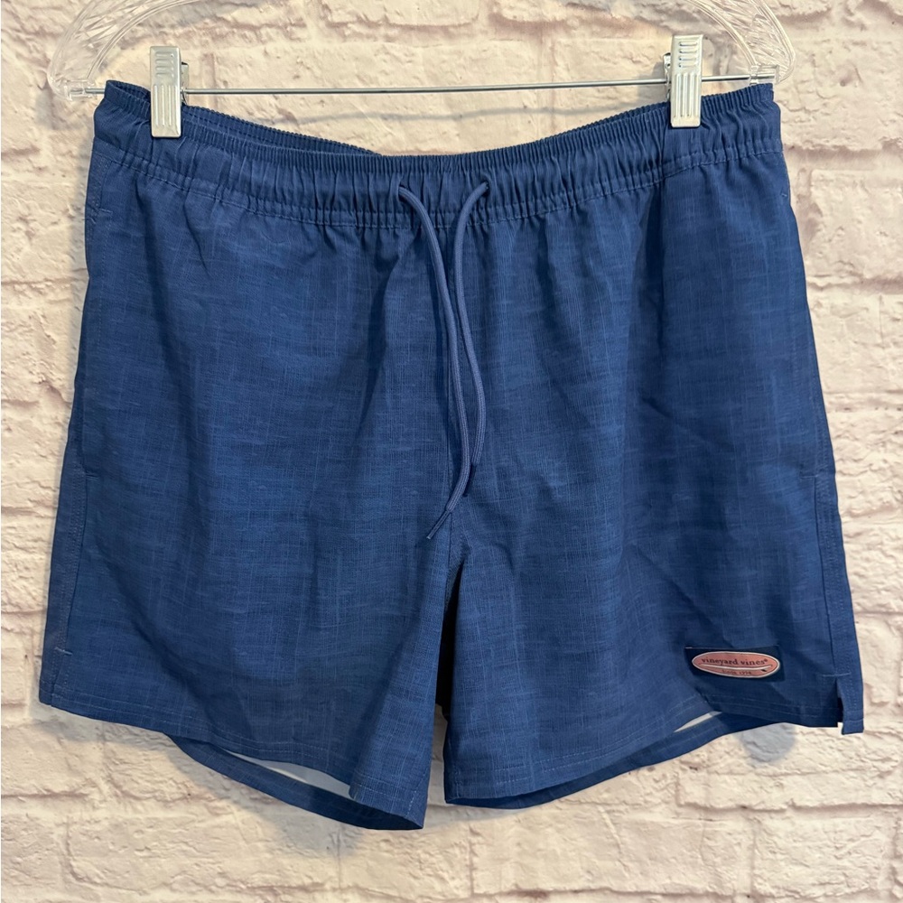 Vineyard Vines men’s small 5”linen texture chappy bathing suit trunks nwt